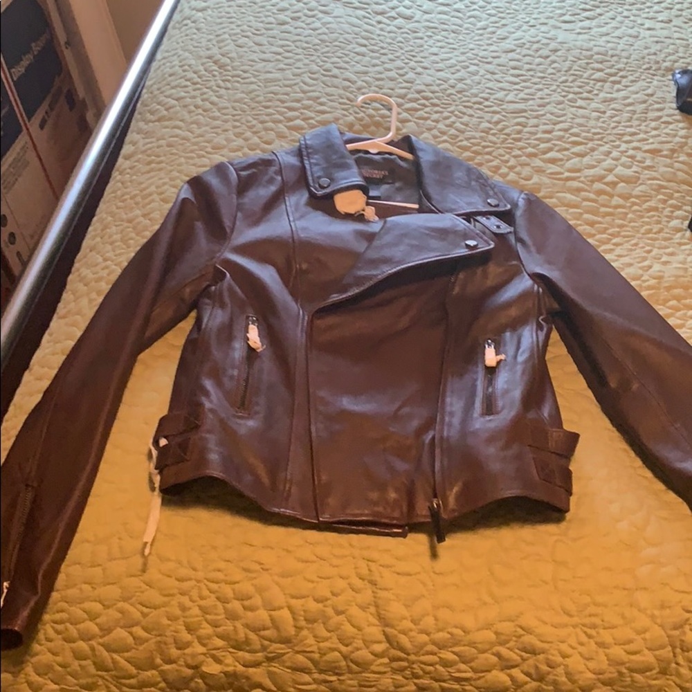 Moto jacket leather